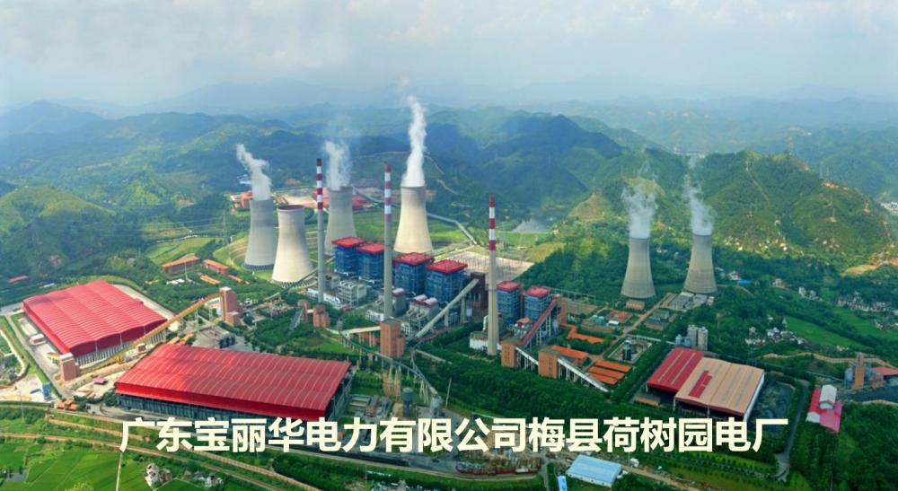 全國(guó)規(guī)模最大的資源綜合利用電廠(chǎng)——梅縣荷樹(shù)園電廠(chǎng)，由上市公司廣東寶麗華新能源股份有限公司（股票簡(jiǎn)稱(chēng)“寶新能源”）投資建設(shè)，總裝機(jī)147萬(wàn)千瓦，總投資65億元。2016年發(fā)電量72億度，供電量68.8億度，實(shí)現(xiàn)工業(yè)總產(chǎn)值34億元。